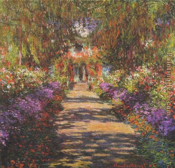 Main Path through the Garden at Giverny painting - Claude Monet Main Path through the Garden at Giverny art painting